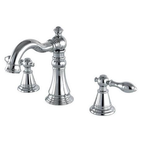 Fauceture Widespread Bathroom Faucet With Retail Pop-Up, Polished Chrome