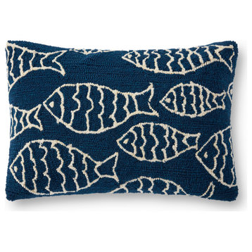 Loloi P0908 Navy 22" x 22" Cover Only Pillow