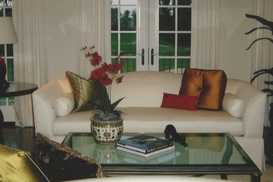 Eclectic living room photo in Charlotte