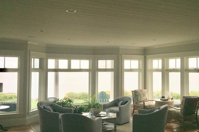 Inspiration for a beach style sunroom in Boston.