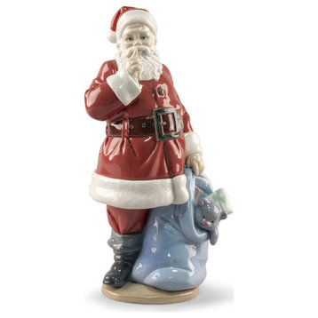 Lladro Santa Is Here Figurine