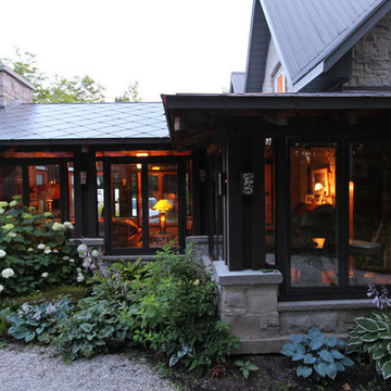 Post and Beam Porch with "Floating" Windows