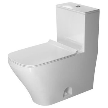 Duravit Durastyle One-Piece Toilet, Dual Flush Top Button, White