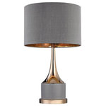 Elk Home - Elk Home D2748 Cone Neck - One Light Small Table Lamp - Gold Cone Neck Table Lamp - SmallCone Neck One Light  Gold/Grey Grey Faux