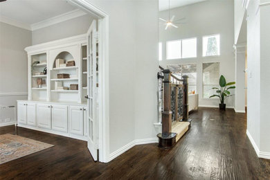 Example of a transitional hallway design