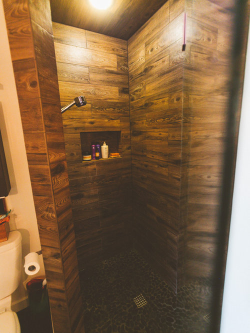 Wood-Grain Tile Home Design Ideas, Pictures, Remodel and Decor