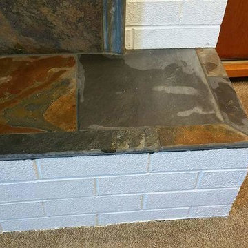 Brick Fireplace Remodel