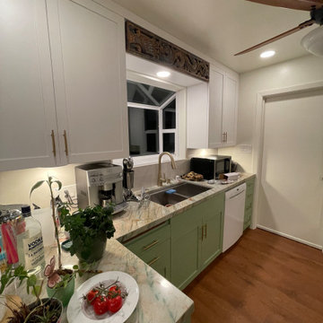 Kitchen Remodel 2024 Oakland/ white and light green