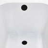 Streamline 60 in. x 32 in. Acrylic Drop-In Bathtub, Matte Black