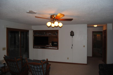 Example of a large classic family room design in Other