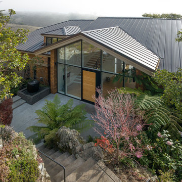 Modern Charmer – Reimagined Entry with Open Gable Roof