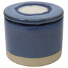Sagebrook Home Outdoor Citronella Candle In Ceramic, Blue Candle holder Tealight