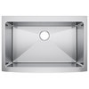 33"x22" Single Bowl Stainless Steel Kitchen Farmhouse Apron Front Sink, Without Strainer