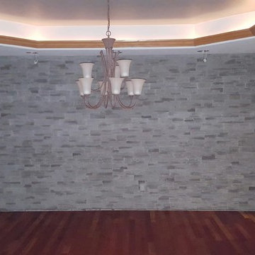 Stone Wall in Dining Room
