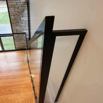 Project #98 | Modern Mono-beam Staircase with Glass Railing