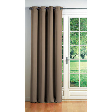 Blackout Window Curtain Panel - Ideal for Any Room, 102 x 55 Inches, Light Brown