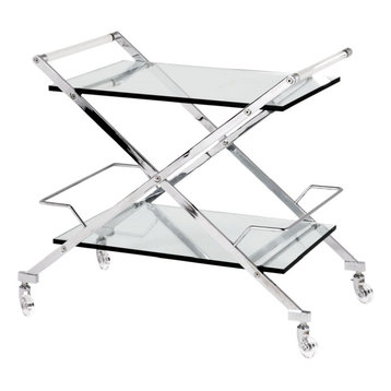 Glass Serving Bar Cart | Eichholtz Loft