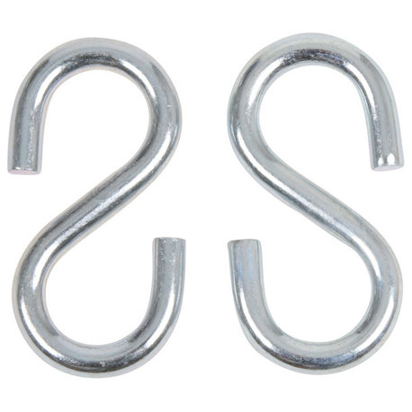 Large End S-Hooks, Set of 2, 4"x_"