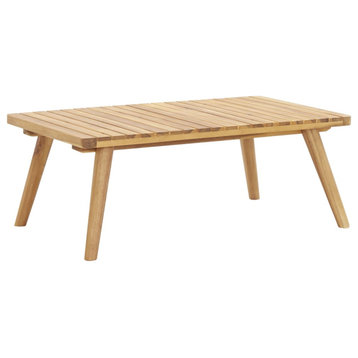 vidaXL Garden Coffee Table 35.4"x21.7"x13.8" Solid Acacia Wood