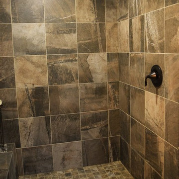 Lakehouse Shower Tiling