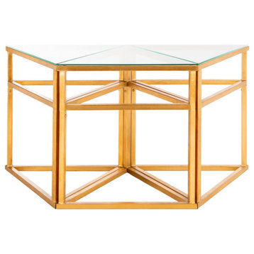 Sirus Gold Leaf Bunching Coffee Table