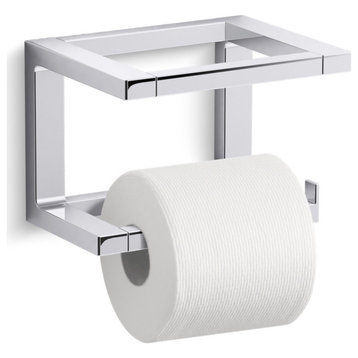 Kohler K-31750 Draft Wall Mounted Hook Toilet Paper Holder - Polished Chrome