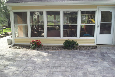 Example of a classic patio design in Providence