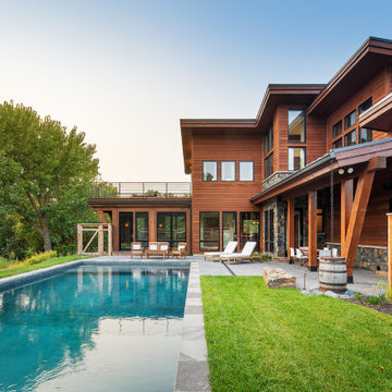 Nebraska Timber Frame Home- Elkhorn River Residence