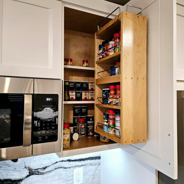 Modern Kitchen Remodel Done With New Classic White Cabinets