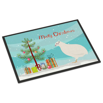 Caroline's TreasuresTexas Quail Christmas Doormat 24x36 Multicolor