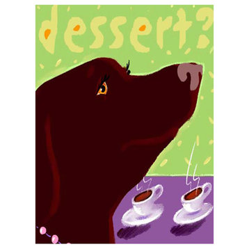 Joanne Kollman Dessert Dog Art Print, 9"x12"