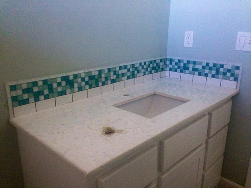 Bathroom Vanity Backsplash, Tile Backsplash Behind Bathroom Sink