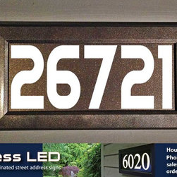 Address LED - illuminated house numbers - House Numbers