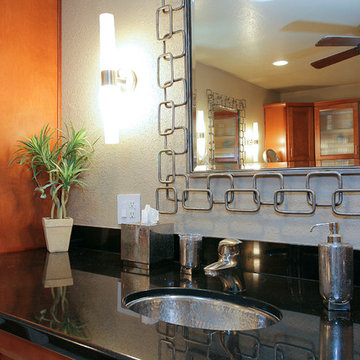 Master bathroom , closet and exercise room