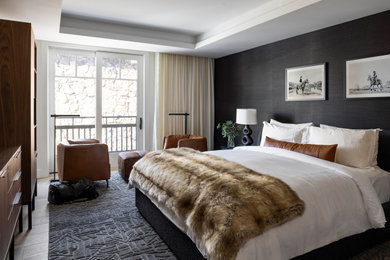Inspiration for a contemporary bedroom remodel in Austin