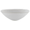 23113-01 Replacement Alabaster Torchiere Lamp Glass Shade 15"x5-1/4"