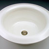 MODERN: Vessel/Self-Rimming Drop In Mount Sink, White