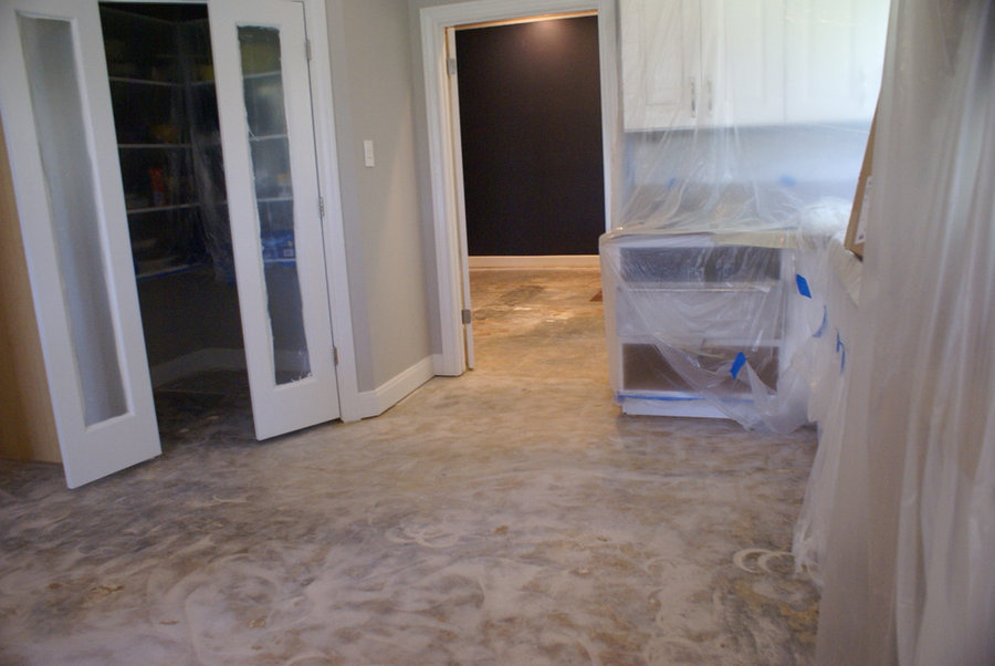 Westlake dark wood floors