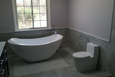Example of a trendy bathroom design in Philadelphia