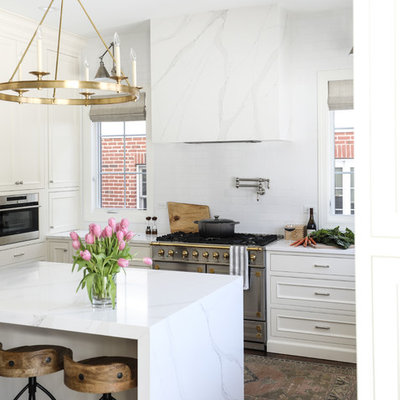 Transitional home design photo in Chicago