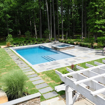 Natural Bluestone Rectangular Pool