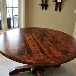 Round Reclaimed Wood Tables - Products