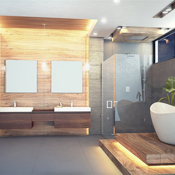 Master bathroom design