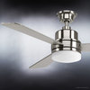 Luxury Modern Ceiling Fan, Brushed Nickel, UHP9210, Capitola Collection