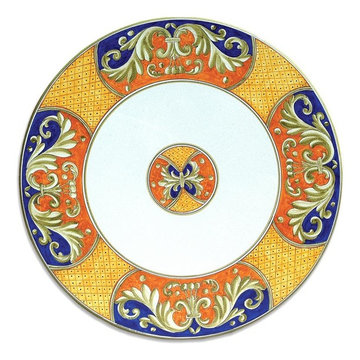 italian handmade & handpainted ceramic table