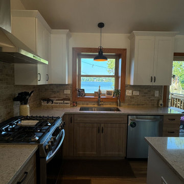 Stunning Kitchen Remodel Done with New Two-Tone Cabinets