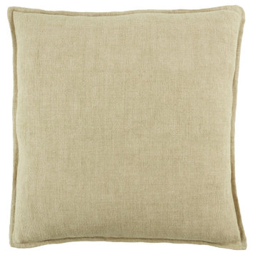 Jaipur Living Blanche Solid Light Beige Down Pillow 22"