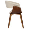 The Antonia Accent Chair, Cream, Fabric and Wood