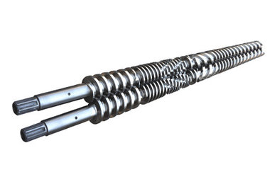 Conical twin-screw barrel