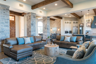Living room - transitional living room idea in Dallas